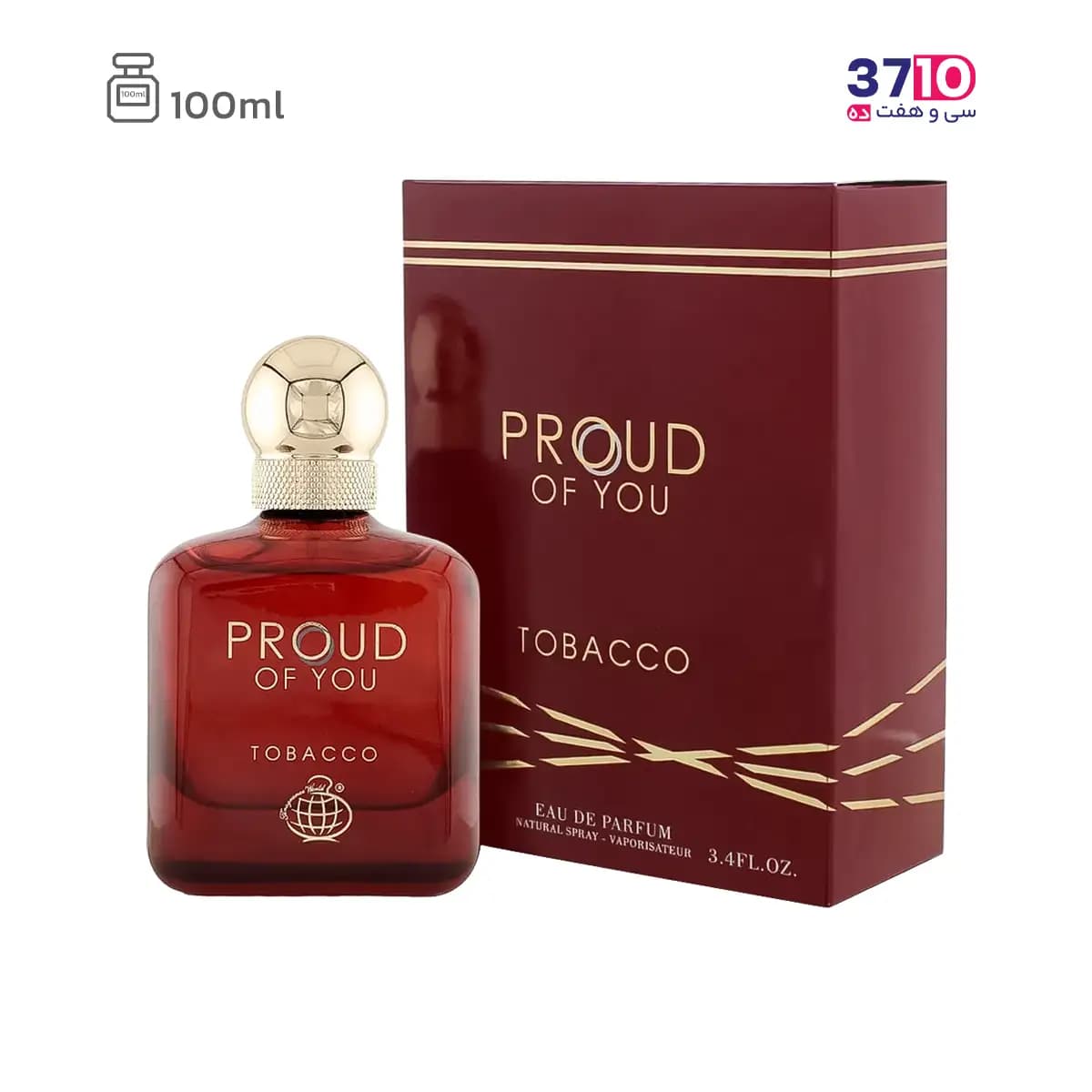 ادوپرفیوم مردانه پراد آف یو توباکو فراگرنس ورد PROUD OF YOU TOBACCO حجم 100 میلی لیتر — تصویر ۶