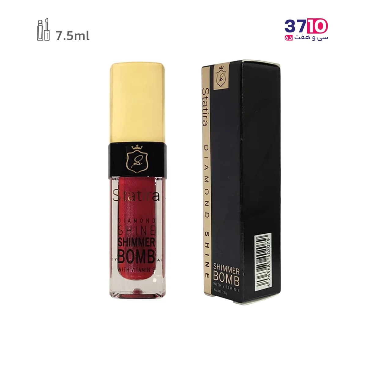 رژ لب مایع شایمر بمب استاتیرا Statira شماره 612 — تصویر ۳