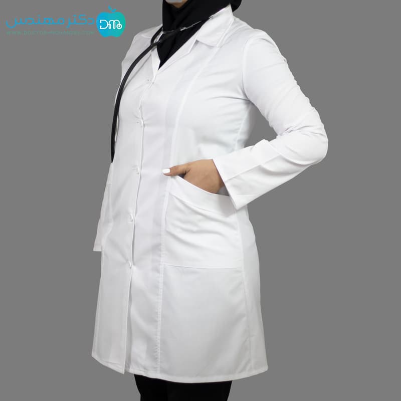 روپوش پزشکی زنانه پارچه ترگال ایران