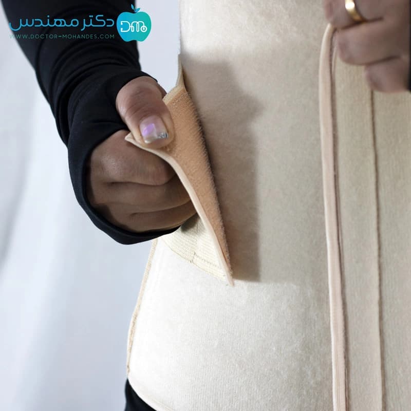 شکم بند با کش دوبل (رقابتی) کد 4039 — تصویر ۹