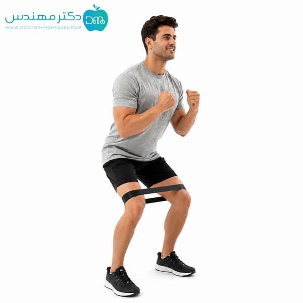 کش مینی لوپ لاتکس رنگ مشکی ضخامت 1.1 تن زیب — تصویر ۳