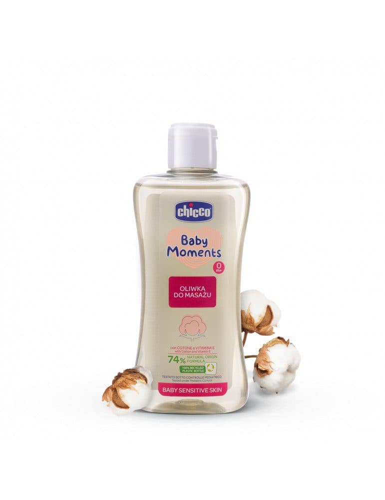 روغن ماساژ کودک چیکو CHICCO مدل Sensitive Skin 74 حجم 200 میل — تصویر ۶