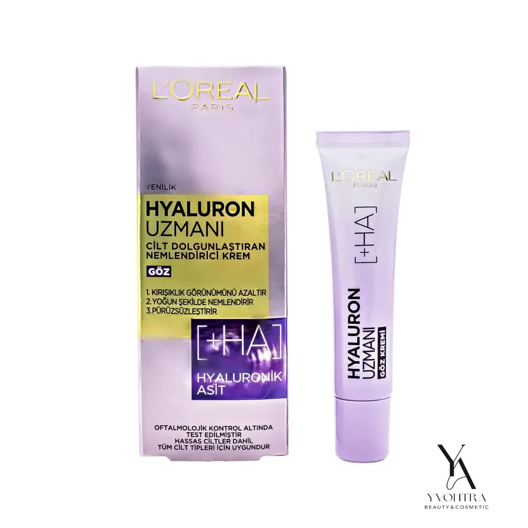کرم دور چشم مرطوب کننده حاوی هیالورونیک اسید لورال LOREAL مدل Hyaluron Expert حجم 15 میل — تصویر ۵