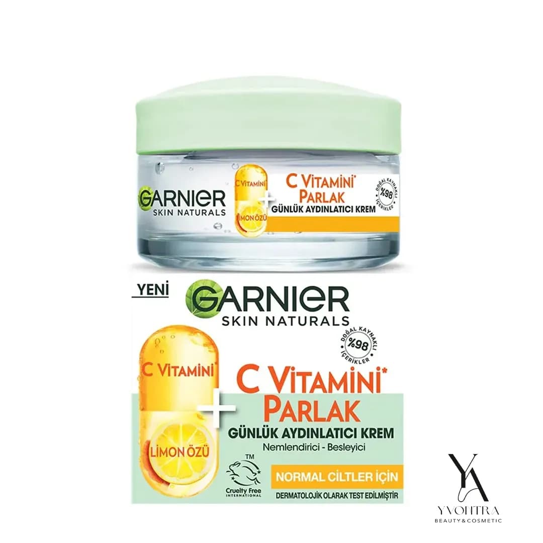 کرم روشن کننده و آبرسان ویتامین سی گارنیر Garnier حجم 50 میل — تصویر ۴