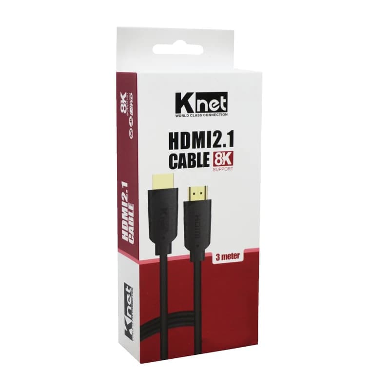 کابل HDMI کی نت مدل KNET 8K V2.1 طول 3 متر — تصویر ۴