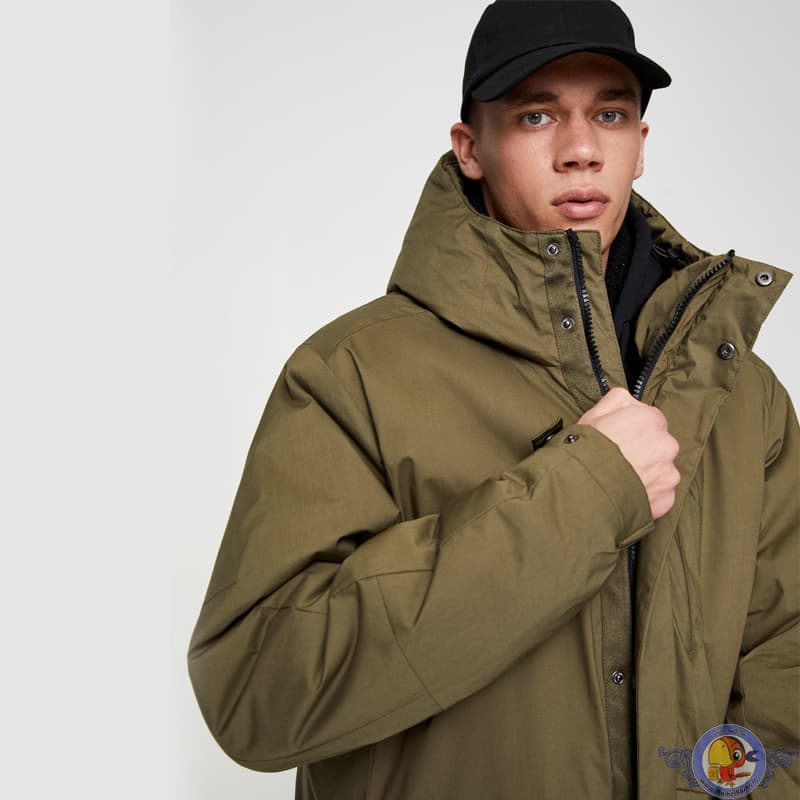 کاپشن ضد آب کلاه دار PULL&BEAR — تصویر ۲
