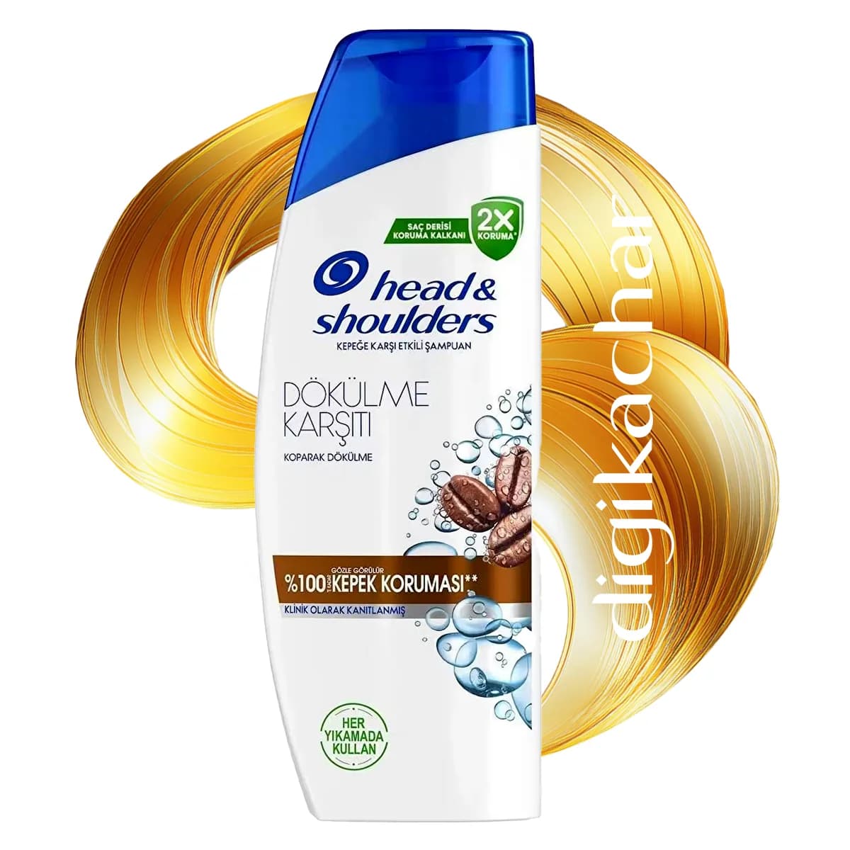 شامپو هد اند شولدرز حاوی کافئین مدل head & shoulders Dokulme Karsiti ضد شوره و ضد ریزش 330 میل