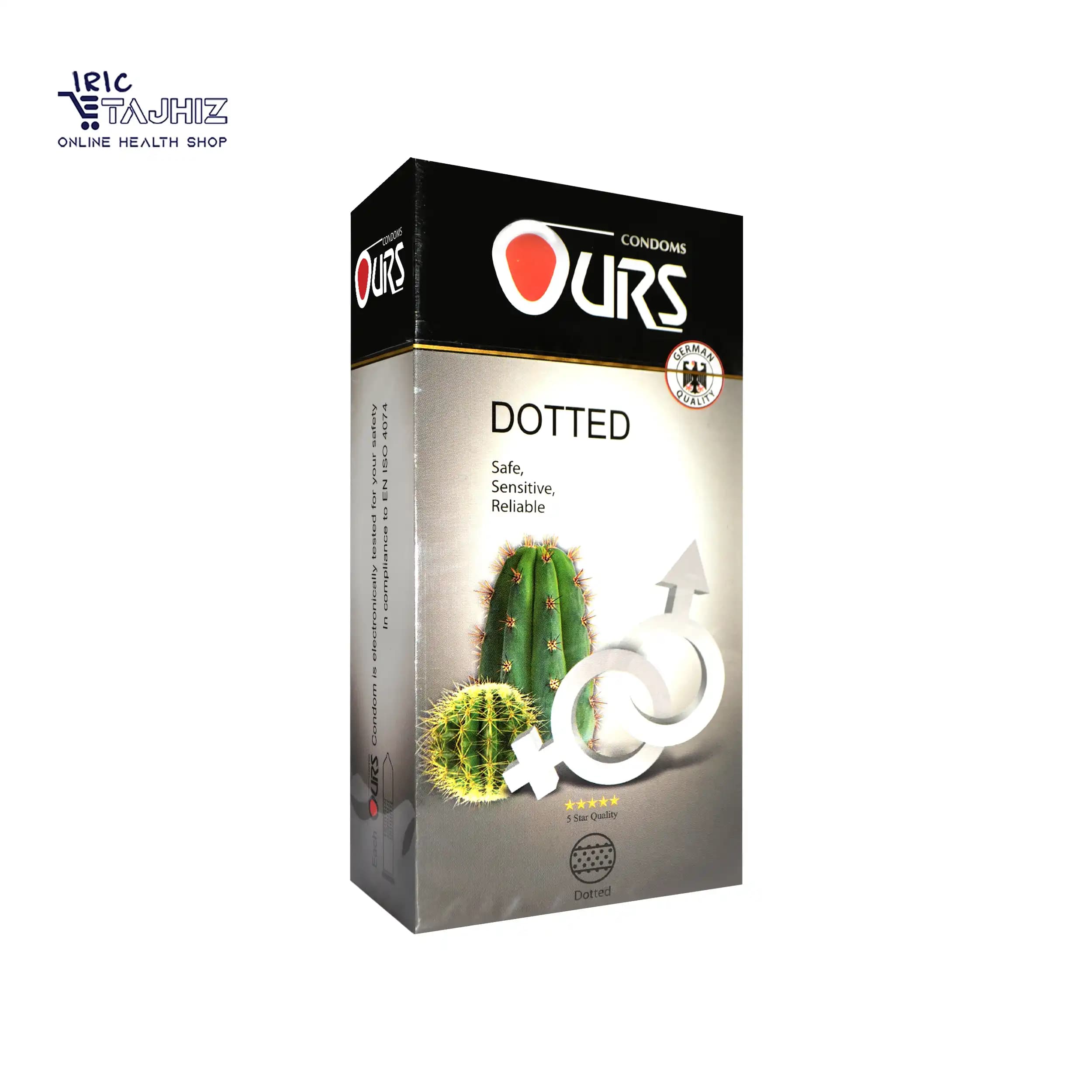 کاندوم خاردار اورز مدل Dotted بسته 12 عددی