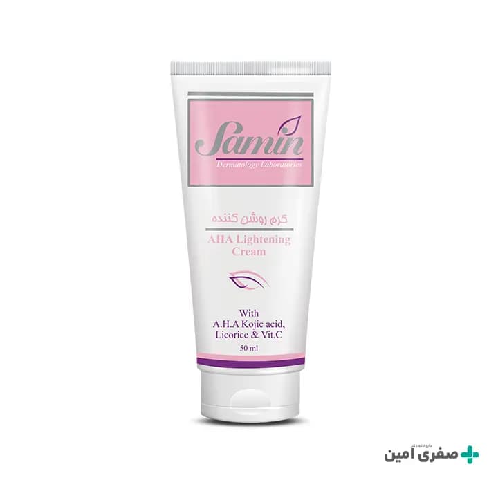 کرم روشن کننده AHA ثمین ۵۰ میلی لیتر — تصویر ۸