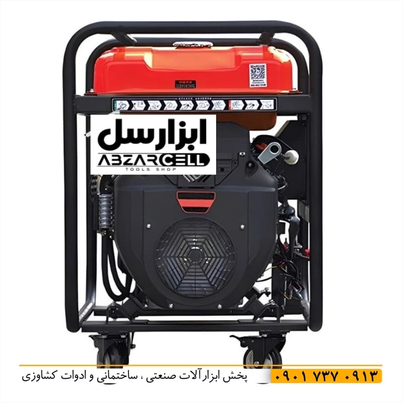 موتور برق تک فاز و سه فاز 12 کیلووات استارتی دو سیلندر استریم STI5000DT — تصویر ۴
