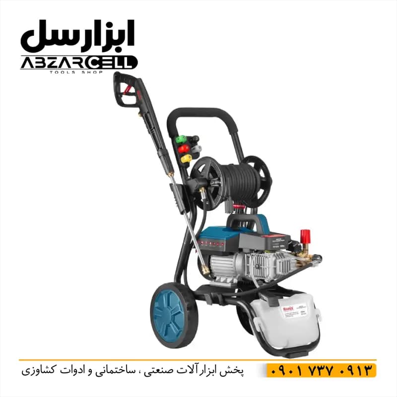 کارواش صنعتی 180 بار رونیکس rp-0181 – اصل – ضمانت 12 ماه- سیم پیچ مس- کالسکه ای — تصویر ۹