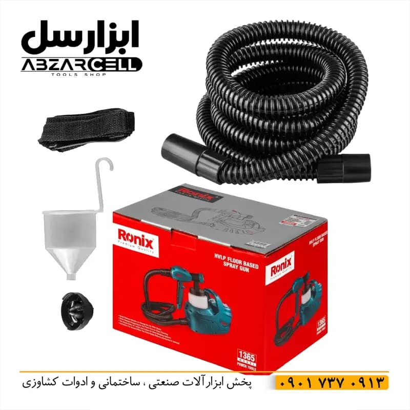 پیستوله خرطومی رونیکس مدل 1365 با توان 650 وات| اصل| ضمانت 12 ماه| سیم پیچ مسی — تصویر ۳