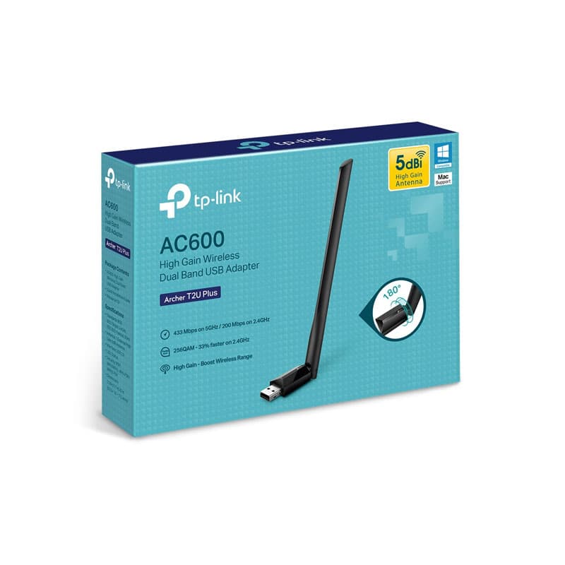 USB TP-Link Archer T2U Plus AC600 کارت شبکه — تصویر ۸