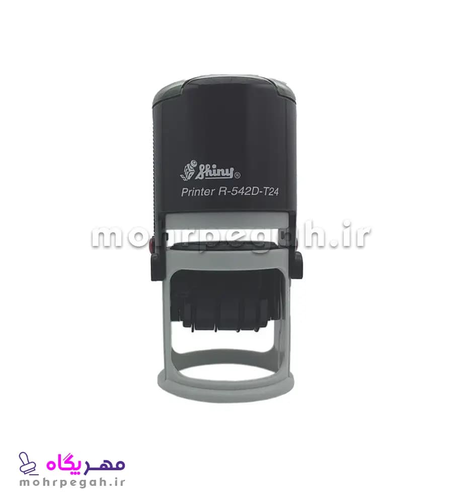 مهر ژلاتینی دایره ساعت و تاریخ دار Shiny R-542D-T24 — تصویر ۲