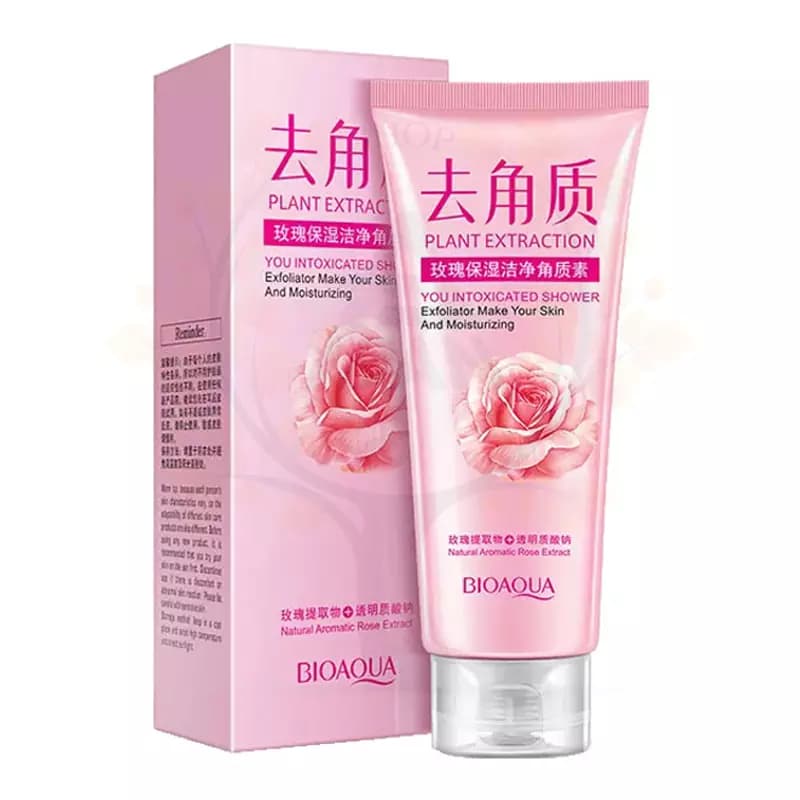 اسکراب لایه بردار صورت گل رز بیوآکوا BIOAQUA — تصویر ۳