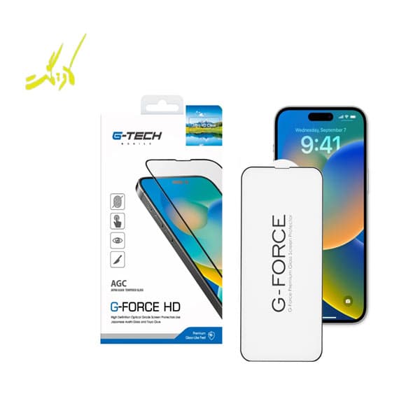 گلس جی تک آیفون ۱۴ پرو G-Tech G-Force HD Glass iPhone 14 Pro