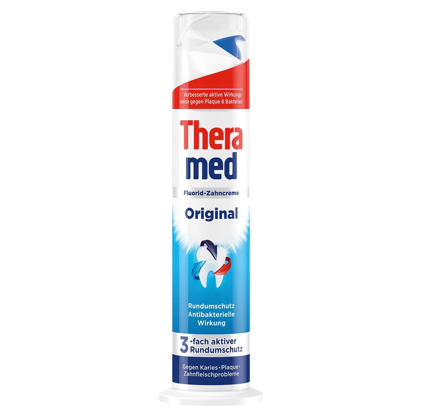 خمیردندان پمپی ترامد Theramed مدل Original Spender آلمان 100 میلیلیتر
