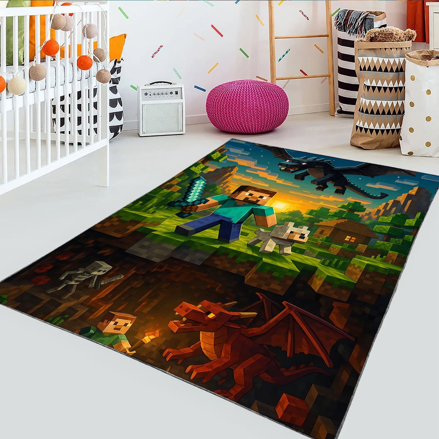فرشینه گیمینگ طرح ماینکرافت WA-4049