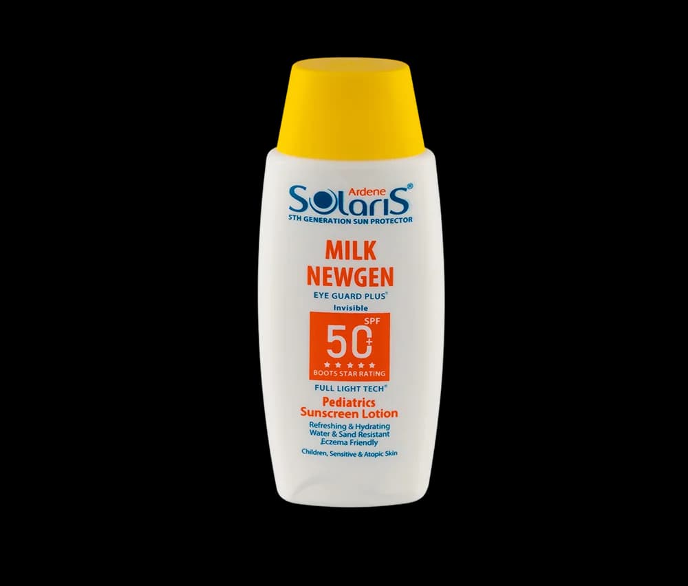 لوسیون ضد آفتاب کودک آردن سولاریس مدل Milk Newgen با +SPF50 حجم 100 میلی لیتر — تصویر ۷