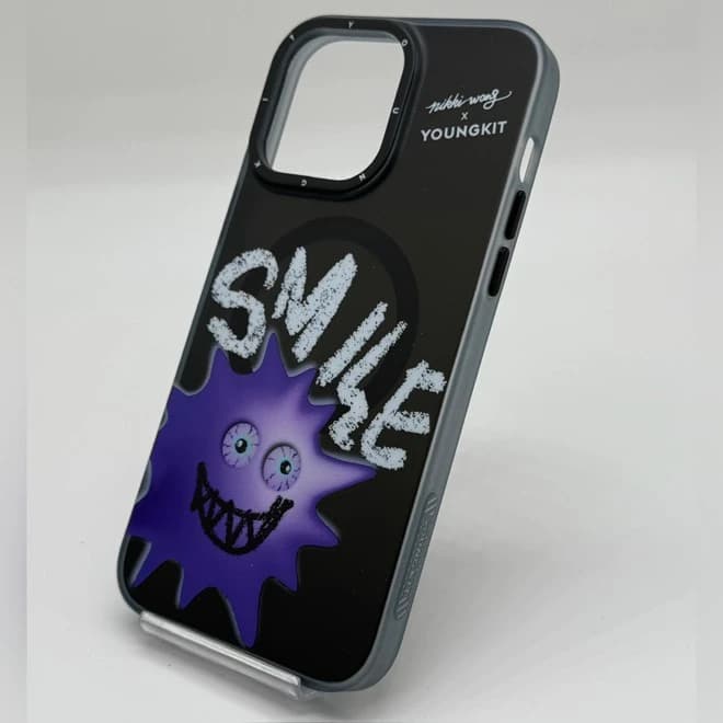 کاور YOUNGKIT مدل Smile Purple Magsafe مناسب برای Apple iPhone 15 — تصویر ۹