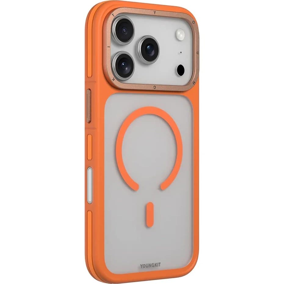 کاور YOUNGKIT مدل Rock Sand + Camera Control Button مناسب برای iPhone 17 Pro — تصویر ۹