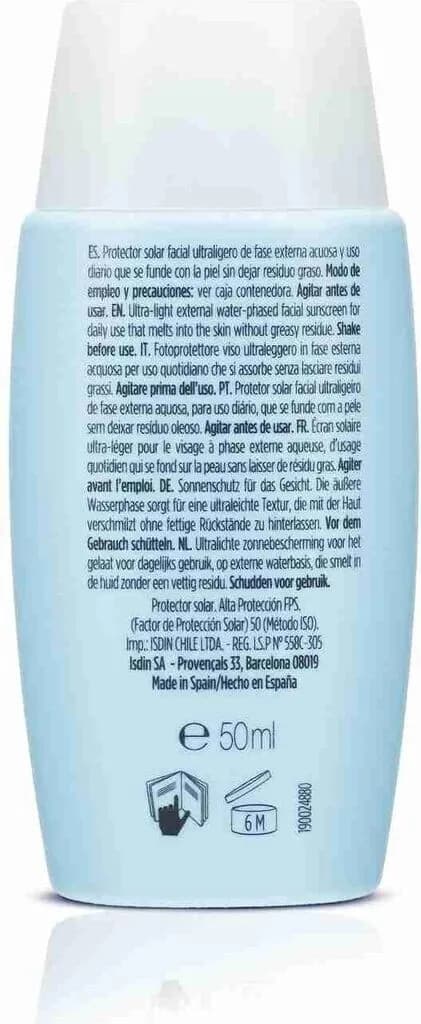 کرم ضد آفتاب فیوژن واتر مجیک SPF 50 بی رنگ ایزدین ۵۰ میلیلیتر — تصویر ۱۰