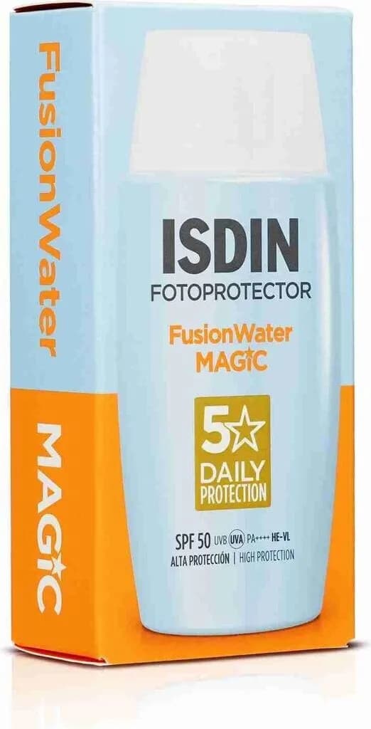 کرم ضد آفتاب فیوژن واتر مجیک SPF 50 بی رنگ ایزدین ۵۰ میلیلیتر — تصویر ۳