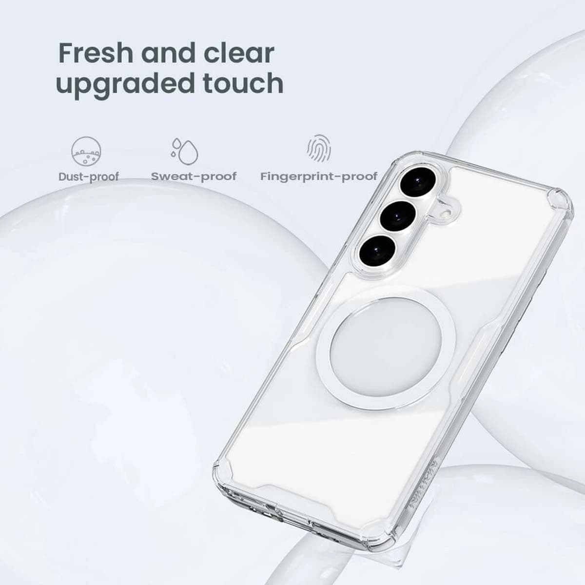 قاب شفاف مگ سیف Galaxy S26 Plus مارک نیلکین مدل TPU Pro Magnetic — تصویر ۸
