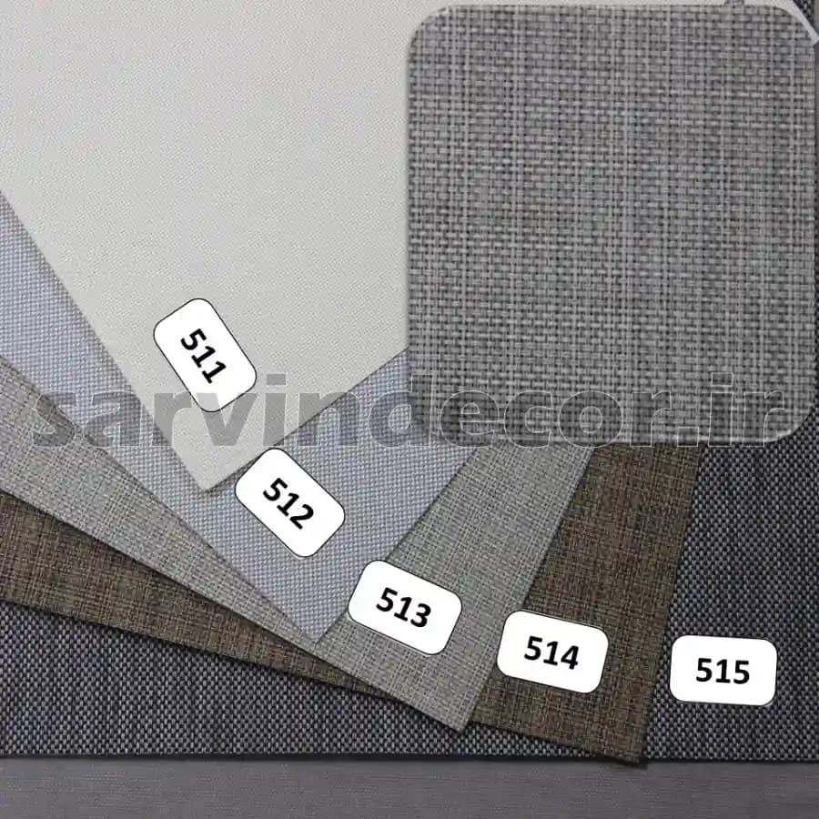 پرده شید سان اسکرین ساده 5 درصد کد R-AP در 5 رنگ — تصویر ۸