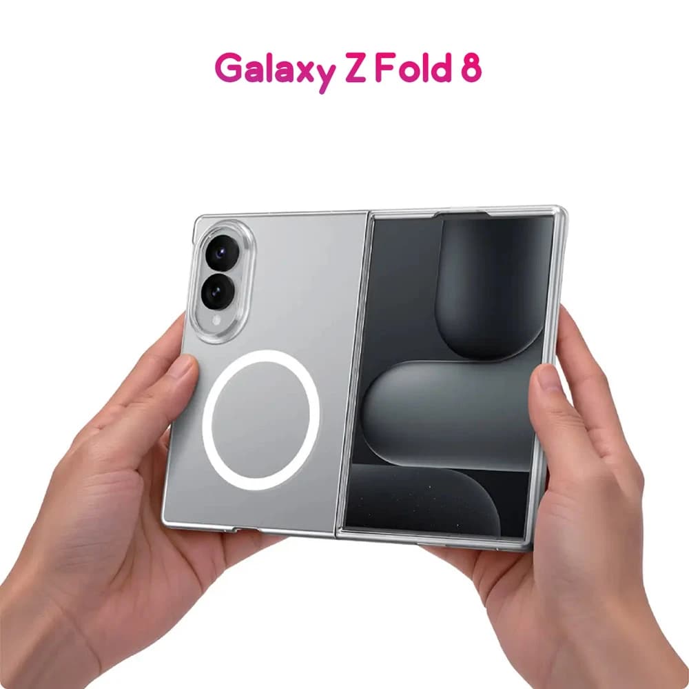 قاب مگ سیف Delgado تمام شفاف Galaxy Z Fold 8 مارک Green Lion — تصویر ۷