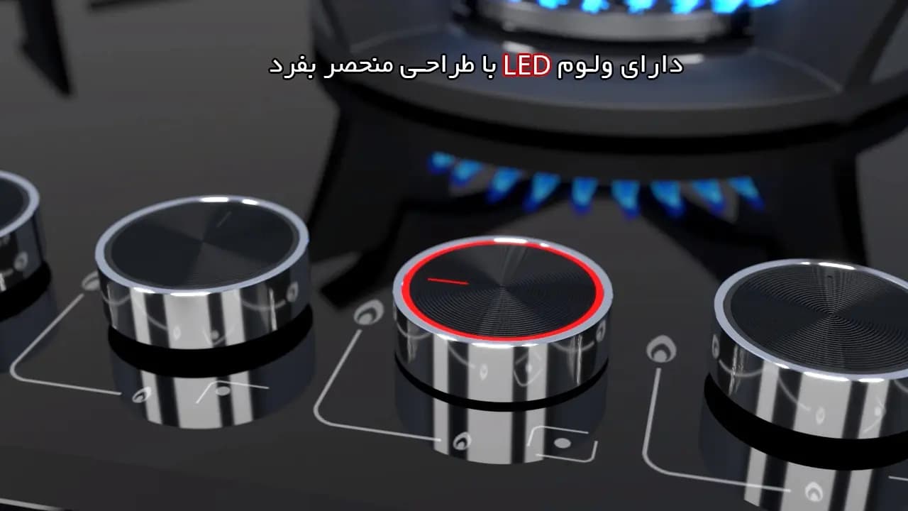 اجاق گاز شیشه ای داتیس مدل DG-565 — تصویر ۱۲