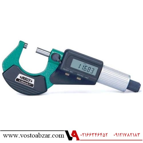 میکرومتر خارج سنج دیجیتال اینسایز 25-0 میلیمتر مدل 25A-3109 — تصویر ۵
