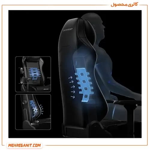 صندلی گیمینگ دی ایکس ریسر Master Series 2025 XL BLACK LINE — تصویر ۶