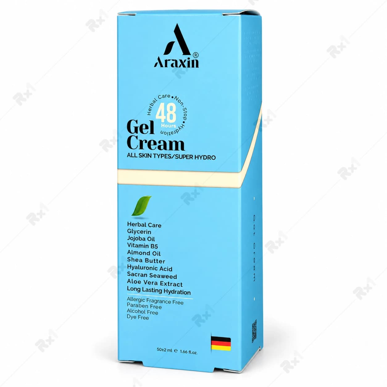 ژل کرم آراکسین سوپر هیدرو ۴۸ ساعته مناسب انواع پوست ۵۰ ± ۲ میلیلیتر — تصویر ۷