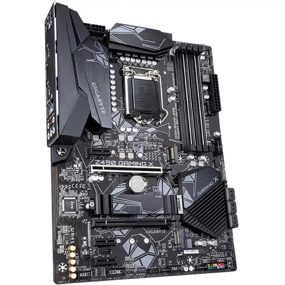 مادربرد گیگابایت مدل Z490 GAMING X با حافظه DDR4 و WiFi کارکرده — تصویر ۲