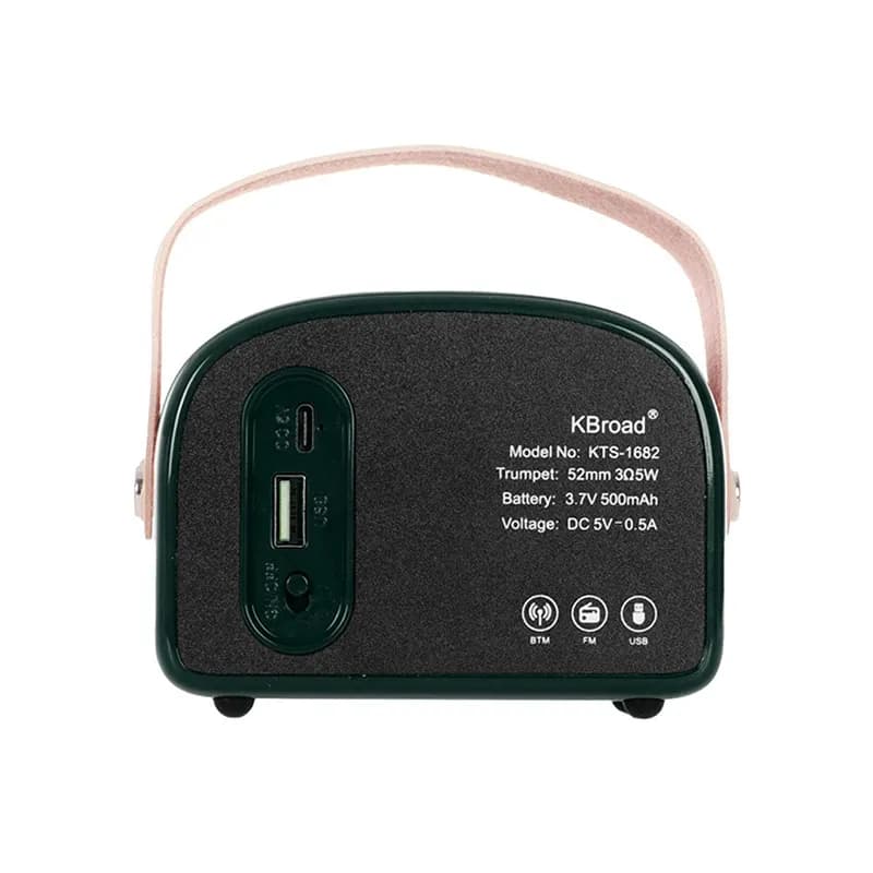 رادیو اسپیکر بلوتوثی قابل حمل کی برود مدل KTS-1682 – سبز — تصویر ۳