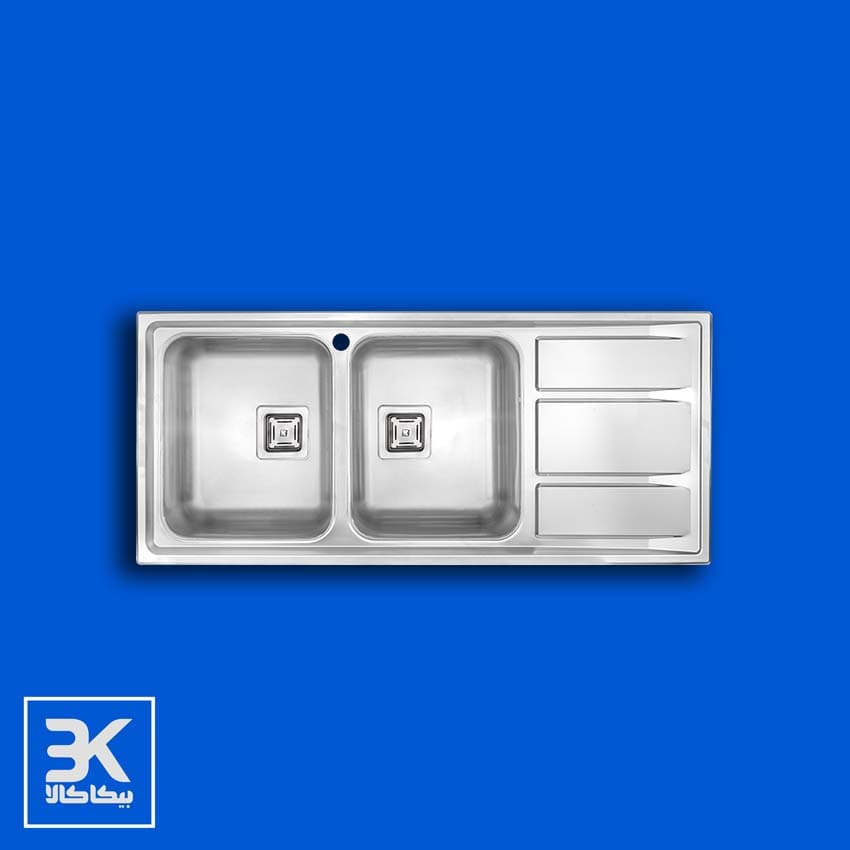 سینک درسا مدل DS 3112-116 لگن راست لگن چپ — تصویر ۵