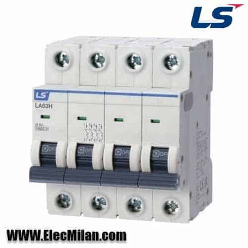 کلید مینیاتوری چهار پل 25 آمپر LS