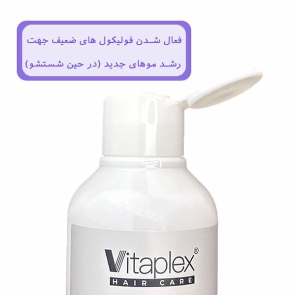 شامپو تقویت کننده و ضد ریزش مو ویتاپلکس حجم 250 میلی لیتر — تصویر ۵