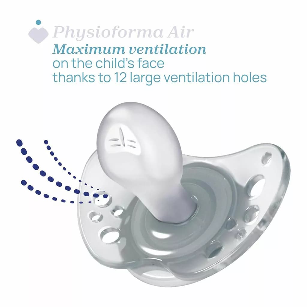 پستانک 2عددی فیزیو فورما Physio Forma Air قلب ابر چیکو 0تا6ماه Chicco — تصویر ۶