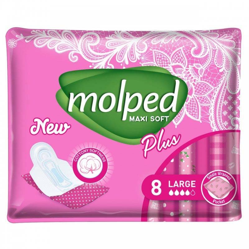 نوار بهداشتی 8 عددی Maxi Soft مولپد Molped