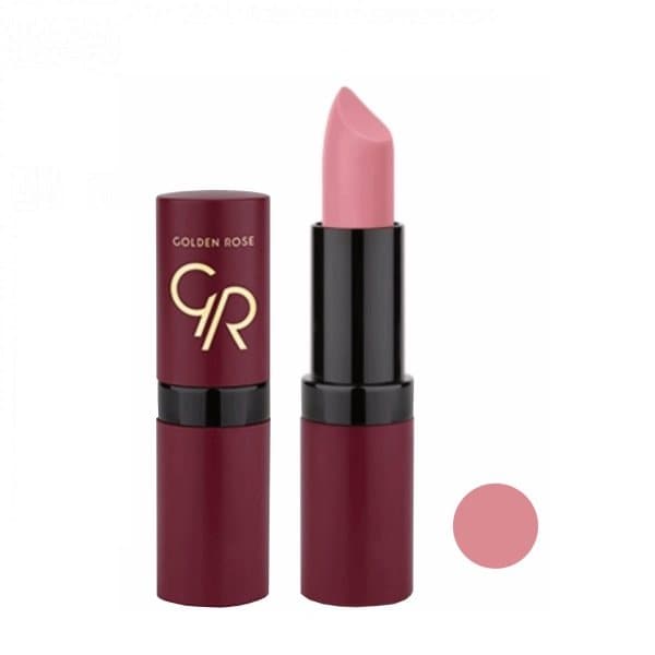 رژ لب جامد مات و مخملی گلدن رز Golden Rose مدل GR Velvet Matte Lipstick شماره 10 — تصویر ۷