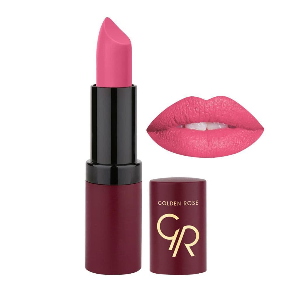 رژ لب جامد مات و مخملی گلدن رز Golden Rose مدل GR Velvet Matte Lipstick شماره 18 — تصویر ۶