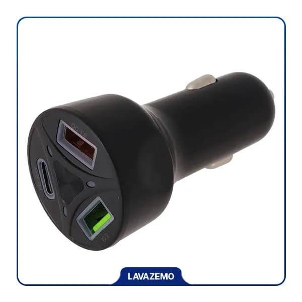 شارژر فندکی PD فست سه پورت مدل MLE-003 55W — تصویر ۴