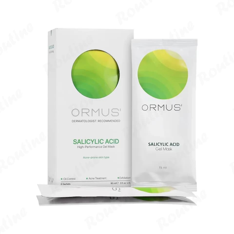 ژل ماسک صورت ضد جوش سالیسیلیک اسید (Salicylic Acid) اورموس بسته 6 عددی — تصویر ۳