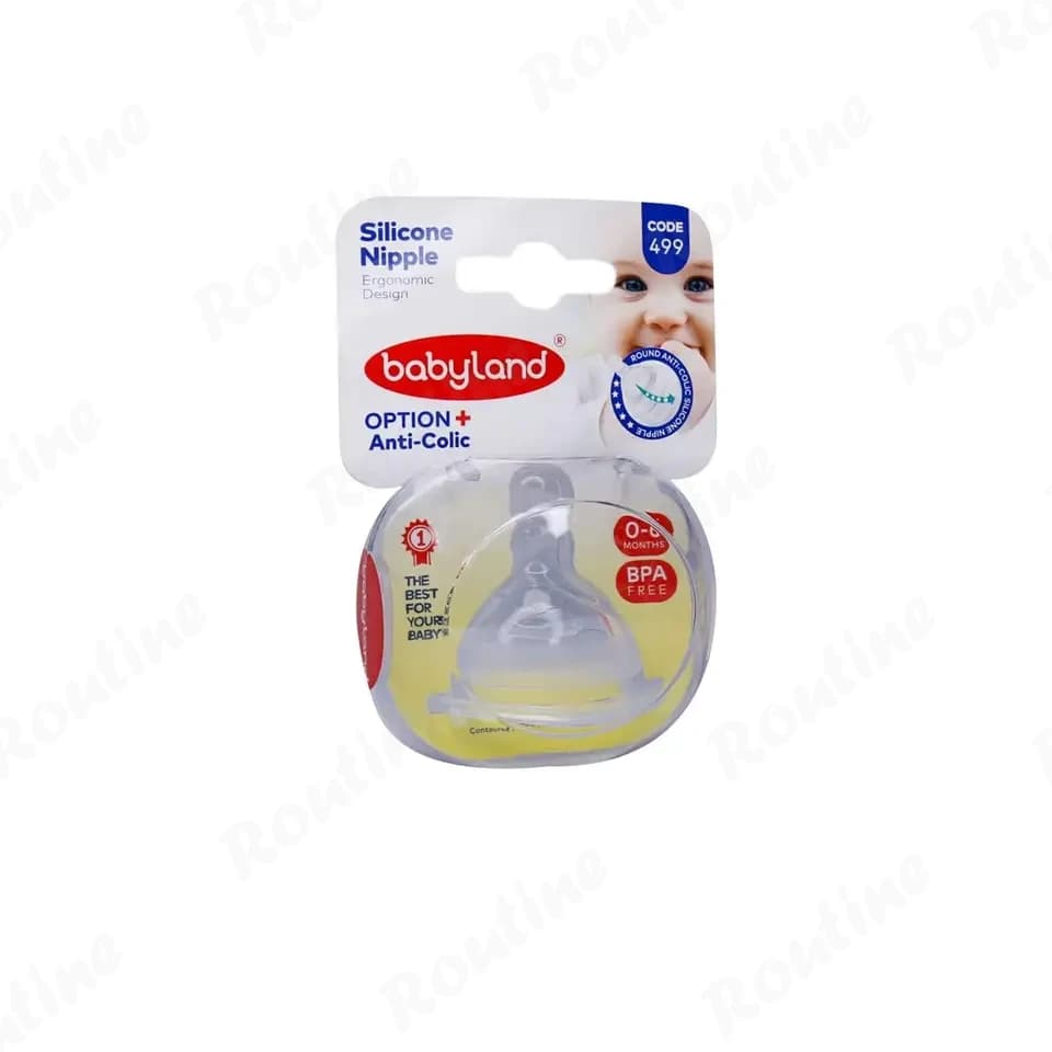 سر شیشه دهانه عریض گرد 0-6 ماه کد 499 بیبی لند — تصویر ۲