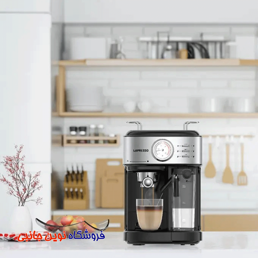 دستگاه قهوه ساز لیپرسو شارژی قابل حمل مدل LP004 ا LePresso Coffee Machine 20 Bar Powerful Pressure Pump with Capsule Filter and Funnel (تک/عمده) — تصویر ۹