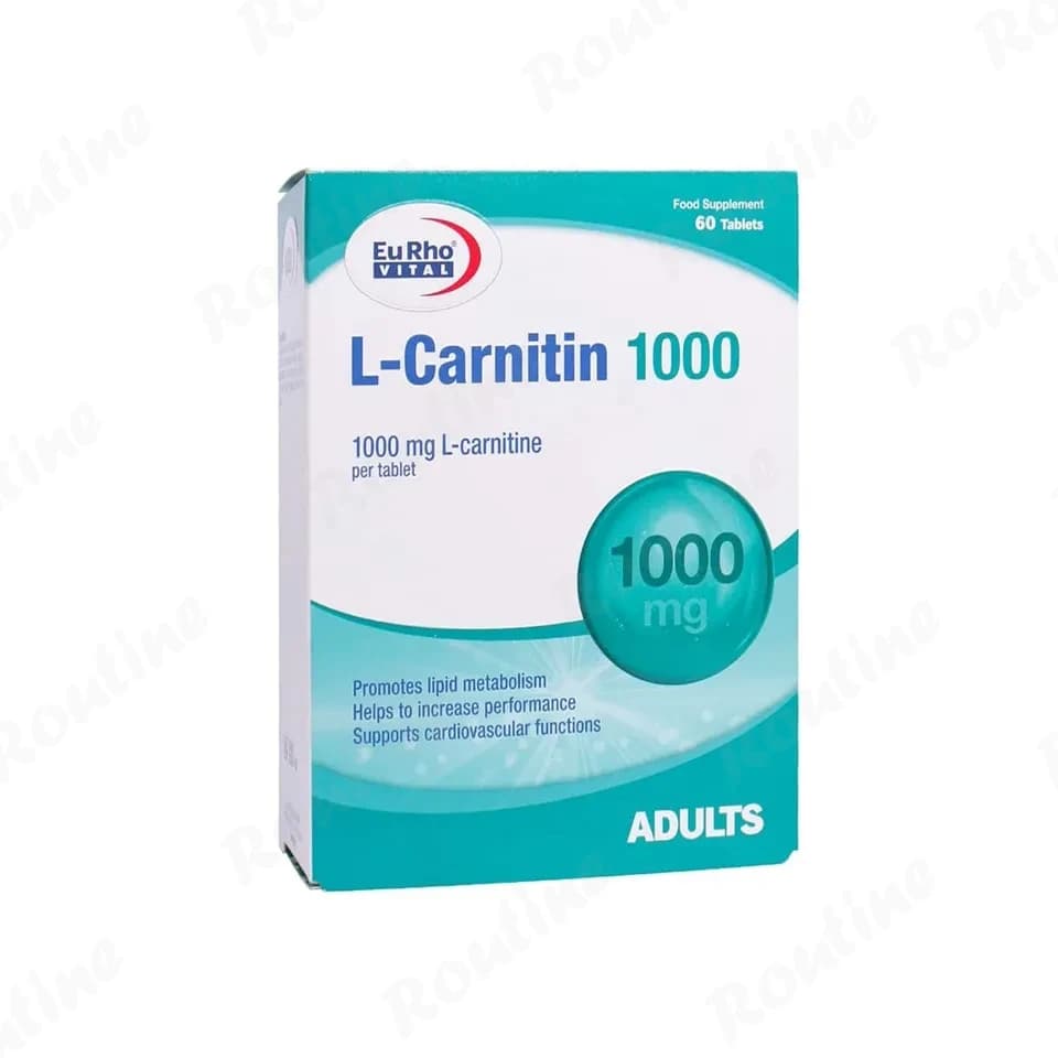 قرص ال کارنیتین 1000 میلی گرم یوروویتال 60 عددی — تصویر ۱۰
