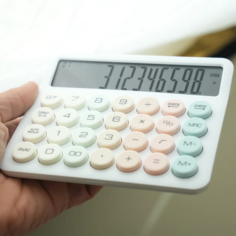 ماشین حساب رومیزی مدل پاستلی کد OS-9188 — تصویر ۸