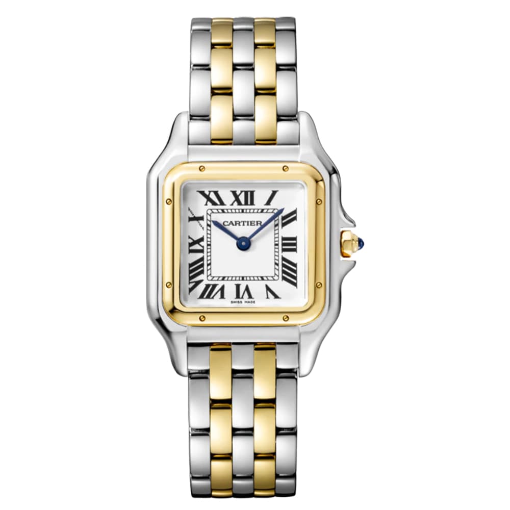 ساعت مچی زنانه کارتیر مدل Cartier Panthere Silver Gold De.4571C — تصویر ۹